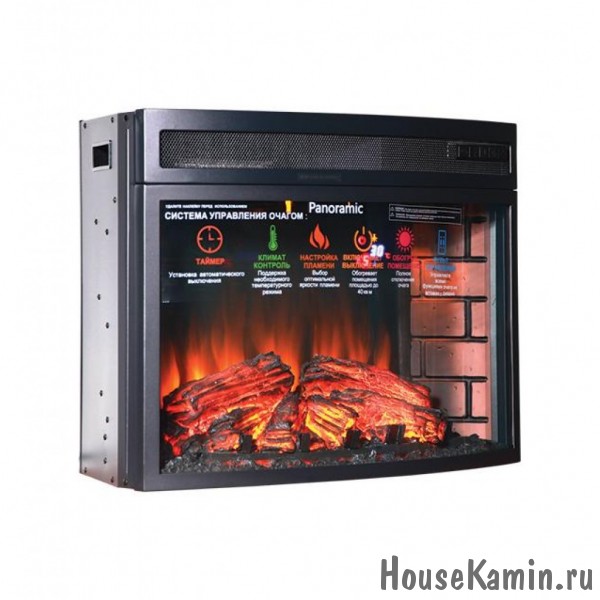 Электрокамин InterFlame Panoramic 25 Led FX Quartz со звуком