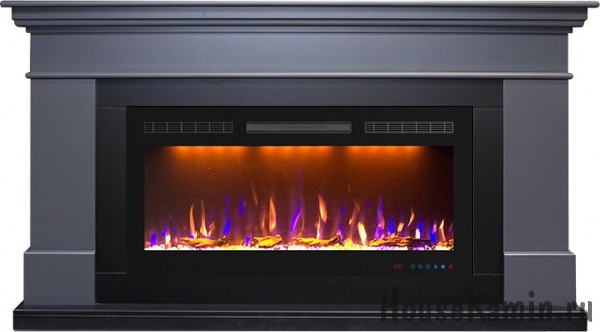 Каминокомплект California Graphite Grey (серый графит) с очагом Royal Flame Crystal 36 RF