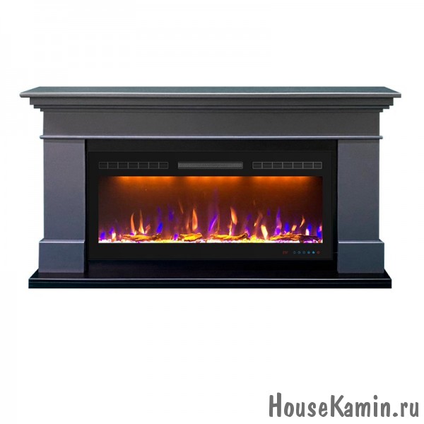 Каминокомплект California Graphite Grey (серый графит) с очагом Royal Flame Crystal 40 RF