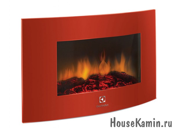 Электрокамин настенный Electrolux EFP/W-1200URLS красный