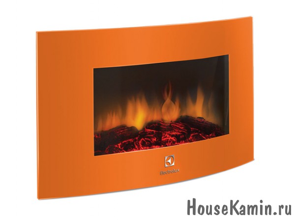 Электрокамин настенный Electrolux EFP/W-1200URLS оранжевый